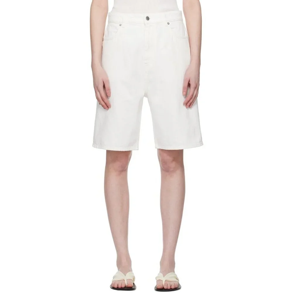 Loulou Studio Isu Shorts in Ivory 25 New Womens Bermuda Long Knee